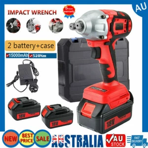 520Nm Cordless Impact Wrench Brushless Rattle Gun 1/2'' Drive + Lithium Battery - Picture 1 of 12