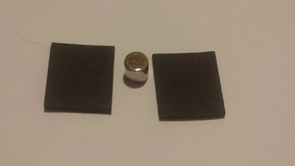 1 x Neodym-Magnet + Moosgummi für Senseo Wassertank Reparatur-Set Top-Quali - Bild 1 von 1
