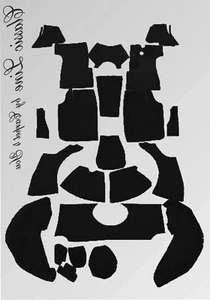 Carpet kit for Triumph 1800 and 2000 Roadster RHD black velours - Picture 1 of 1