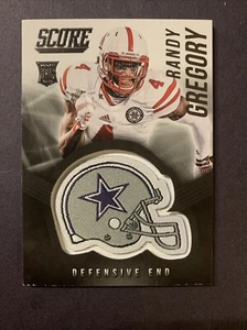 Tarjeta de novato Randy Gregory RC 2015 Score Cowboys parche #13 - Imagen 1 de 2