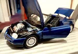 MAISTO ALFA ROMEO SPIDER 1995 BLUE 1:18 SCALE SILVER EDTION 32831 MINT HTF - Picture 1 of 4