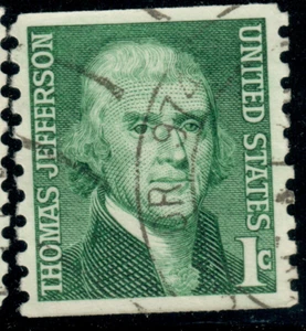 USA - 1968 - Prominent Americans - Thomas Jefferson - Coil stamp - 1¢ - #2693 - Picture 1 of 1