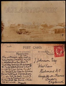 1906 WYNNUM, Queensland REAL PHOTO Postcard, JETTY No1, used to England - Picture 1 of 1