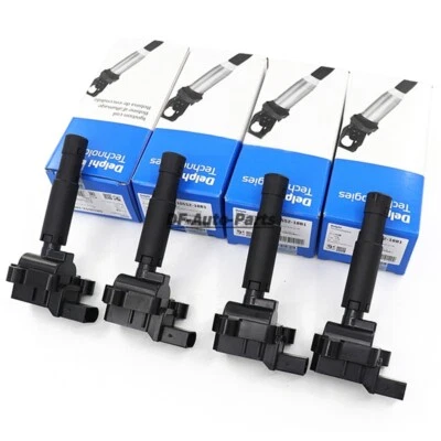 4PCS Genuine DELPHI Ignition Coil  For Mercedes-Benz C250 SLK250 A0001502580 - Image 1 of 4