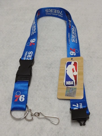 Philadelphia 76ers Premium 24" Long Nylon Breakaway ID Holder/Lanyard/Keychain Cover