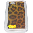 Leopard Tierdruck Etui Hart Rückseite Abdeckung Etui Halter Hülle für Apple iPhone 5