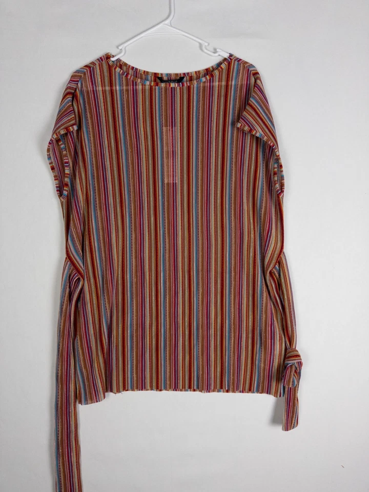 Blusa larga alta Sally para mujer L colorida correa pulóver de gran tamaño nueva con etiquetas Foto 1 de 4