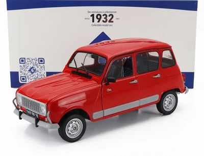 MODELLINO AUTO STATICO SOLIDO RENAULT R4 GTL 1989 ROSSO MODELLISMO SCALA 1/12 - Immagine 1 di 4