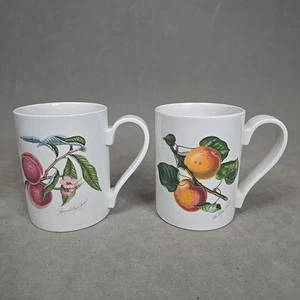 Juego de 2 tazas Portmeirion Pomona The Roman Apricot & Grimwoods Royal George - Imagen 1 de 9
