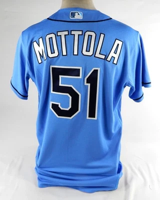 Camiseta deportiva azul 2023 Tampa Bay Rays Chad Mottola #51 emitida por el juego ST BP 46 DP72474 Foto 1 de 4