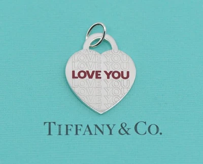Tiffany & Co Te Amo Colgante De Plata Esterlina - Imagen 1 de 3