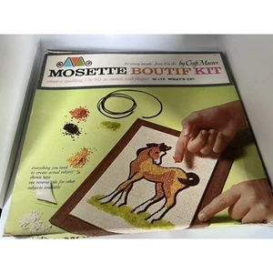 Vintage 1965 Mosette Craft Master "What's Up" Pferd/Pony Mosaik Set M-176 - Bild 1 von 7