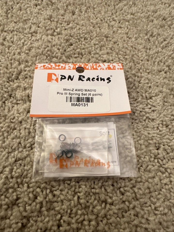 JUEGO DE RESORTES PN Racing Mini-Z AWD MA010 PRO III (6 pares) - ¡Nuevo! Foto 1 de 1