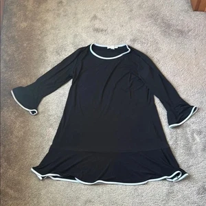 Michael Kors schwarzes A-Linien Kleid mit Glockenärmeln GR XL - Bild 1 von 3