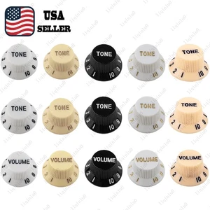 5 Colors Left Hand Guitar Knobs 18 Spline 2T1V Volume/Tone Control for ST/Start - Picture 1 of 13