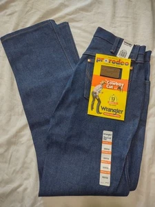 Pantalones de mezclilla Wrangler para hombre talla 30x32 ajuste original corte vaquero profesional rodeo 13MWZ NUEVOS CON ETIQUETAS T4 - Imagen 1 de 8