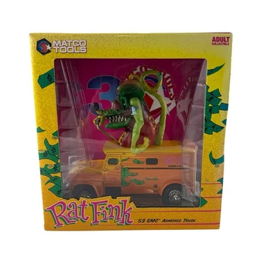 Camión blindado GMC Rat Fink Marco Tools 59 Auto World Diecast 1:24 Foto 1 de 4