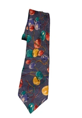 Bally Of Switzerland Hombre Corbata 100% Seda Bolas de Navidad Multicolor Foto 1 de 4