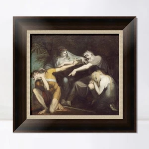 Framed Canvas Art Giclee Print Oedipus Cursing His Son by Henry Fuseli Wall Art - Picture 1 of 16