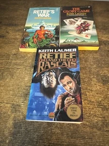Keith Laumer lot of 3 different Sci-FI paperback books two Retief Series Novels - Picture 1 of 2