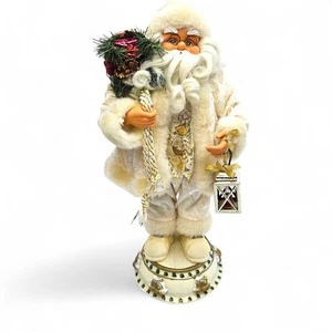 46cm Animated Musical Bowing Santa Tree Top with Light-Up Lantern - Picture 1 of 16