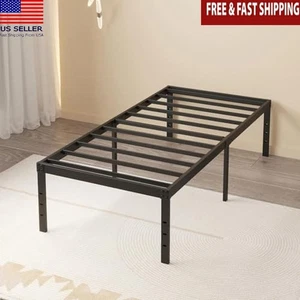 20 Inch Twin XL Bed Frame Metal Platform No Box Spring Needed Easy Assembly New - Picture 1 of 6