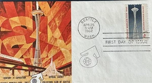 1196 Seattle Worlds Fair Century 21 Expo Copertina ufficiale primo giorno 1° cachet  - Foto 1 di 1