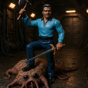Star Wars Lando Prototype Fantasy Figure with Medieval Weaponry OOAK for Weirdos - Picture 1 of 23