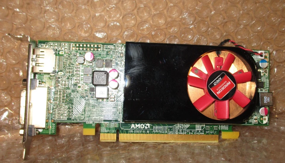 Tarjeta de video AMD R7 250 2 GB DDR3 bajo perfil SFF DVI DisplayPort PCI-e DELL 0FDT1K Foto 1 de 4
