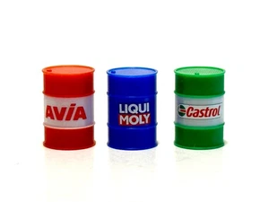 200l Ölfass Schmierstoff Fass Ölfässer 3D Druck 1:32 Avia, 3er Set Zubehör NEU - Picture 1 of 25