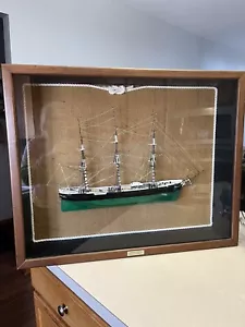 Large Antique Marine Clipper Ship Diorama w/Rigging Sovereign of the Seas - Picture 1 of 7