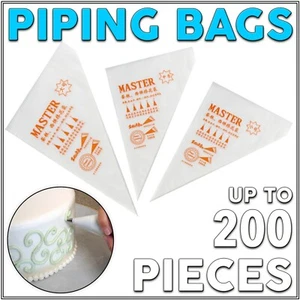 Disposable Clear Icing Frosting Filling Pastry Piping Bag Cake Cream Baking Bags - Picture 1 of 15