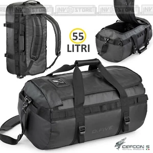 Borsa Borsone Zaino DUFFLE BAG DEFCON 5 Impermeabile 55 LT Militare Viaggio NERO - Imagen 1 de 2