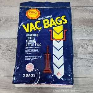 Eureka Upright Vacuum Bags for F & G (3 Bags) DVC Brand New Sealed - Picture 1 of 3