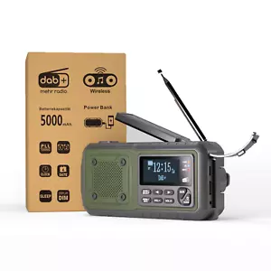 Acta Berg Kurbelradio DAB+/UKW | Notfallradio mit Kurbel & 5000 mAh Akku | Solar - Bild 1 von 13