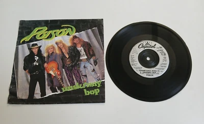 POISON UNSKINNY BOP VINYL 7" SINGLE CAPITOL UK 1990 DISC EXCELLENT - Image 1 of 2