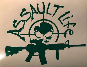 Pegatinas de derechos ASSAULT LIFE GUN AR15 calcomanías de vinilo calcomanías de vinilo - Imagen 1 de 3