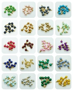 10 Stück 2 cm 10 mm Perlen Indianer Quaste für Rand, Bluse, Brautkleid alle Farben - Bild 1 von 48