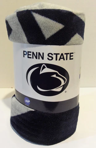 Penn State Nittany Lions Super Plush Throw Blanket 46" x 60" - NEW Football Cover