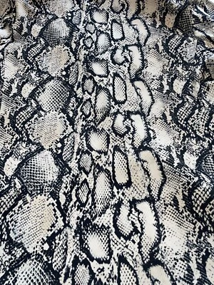 Susan Graver Solid Bonded Sz Lp Fusion Blazer Grey Snake - Image 1 of 4