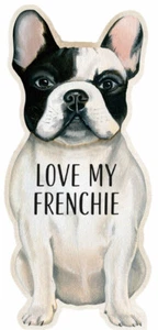 French Bulldog Love My Dog Shaped Magnet - Picture 1 of 1