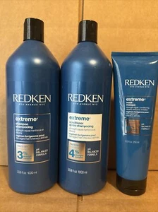 REDKEN New Extreme Shampoo and Conditioner + Mask- Set of 3- FREE SHIPPING!! - Picture 1 of 8