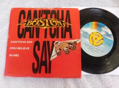 Boston - Can'tcha Say - 7"/45 Vinyl Record US Picture Sleeve - Image 1 of 2