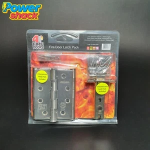 "Paquete de pestillos para puerta contra incendios de alta resistencia con bisagras de 3 x 102 mm x 76 mm ""4 puertas contra incendios" - Imagen 1 de 11