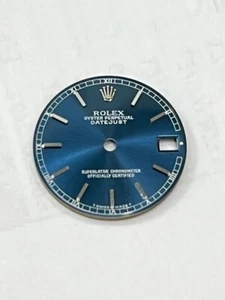 Original Dial Rolex Size 24mm Blue, Silver Index - Quadrante Datejust - Picture 1 of 1