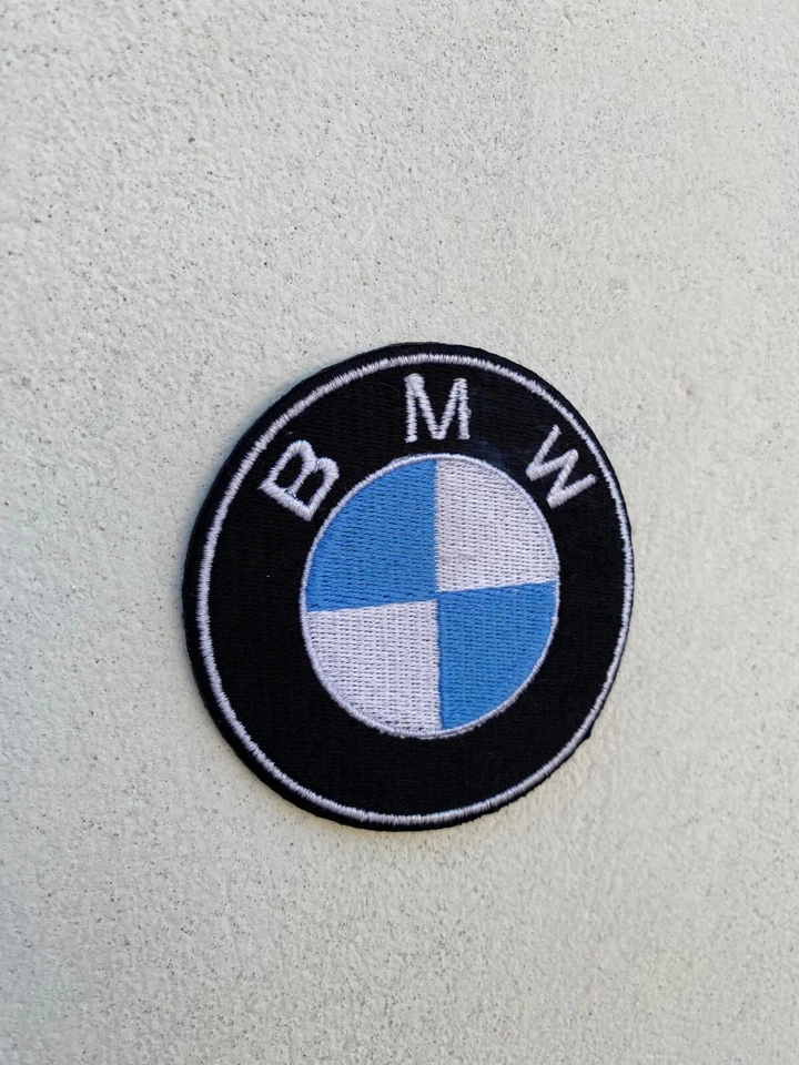 BMW 3" Patch, Iron-On, Sew-On, German Motorcycles, Cars, Autos, Embroidered - Image 1 of 1