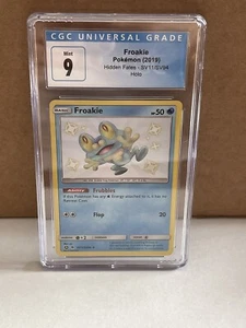 2019 Hidden Fates Froakie SV11/SV94 Shiny Holo Rare CGC 9 Mint - Bild 1 von 2