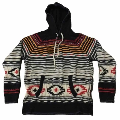 Suéter con Capucha American Eagle Mujer Multicolor Tejido Suroeste Pullover M Foto 1 de 4