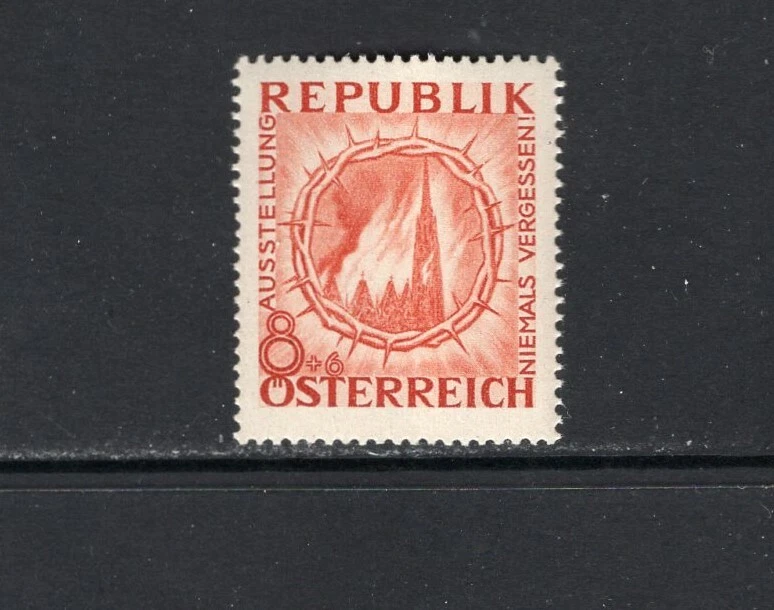 Austria 1946 8g+6g ST. STEPHENS CATHEDRAL IN FLAMES   SC B173 MNH - Image 1 of 1