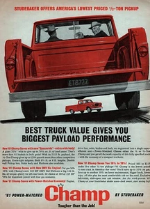 1961 Studebaker Champ Pickup Truck Original Farbanzeige  - Bild 1 von 1